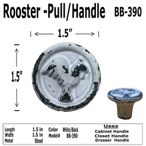 1.5" - ROOSTER - Cabinet Door Pull Knob - BB-390