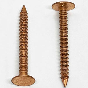 1.5" - Copper Ring Shank - Roofing/Slating nails - 100% Pure Copper nails