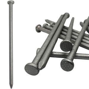 6" x 3/8" Galvanized steel landscaping staples and nails for securing turf, logs, timber tie spikes - Qty