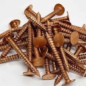 1.5" - Copper Ring Shank - Roofing/Slating nails - 100% Pure Copper nails