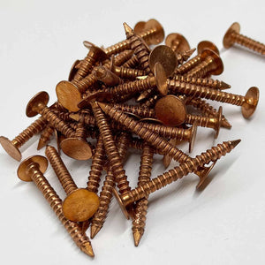 1.5" - Copper Ring Shank - Roofing/Slating nails - 100% Pure Copper nails