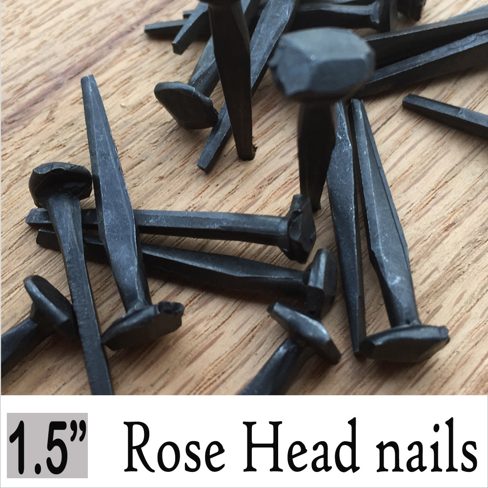 Decorative wrought head rose head nails, rosehead antique nails