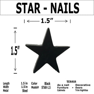 STAR Head Clavos nails - 1.5" x 1.5"