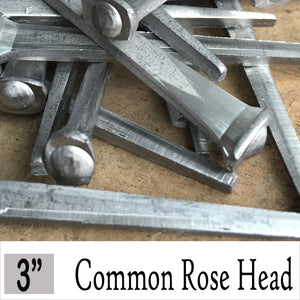 3" Common Rose Head