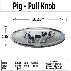 3.25" - Farm Hog - Cabinet Door Pull Handle - BB-120