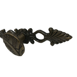 6.5" - BRASS FLOWER - Cabinet Handle - BB-140