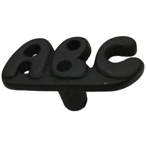 2" - "ABC" Letters - Cabinet Door Pull Knob - BB-167