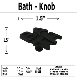 1.5" - "BATH" - Cabinet Door Pull Knob - BB-195