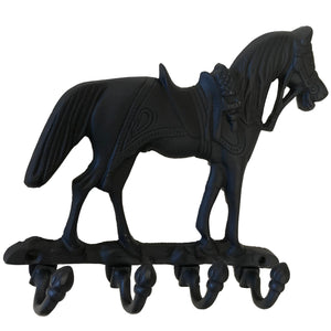 7" - Wrought Iron Horse - Coat Hooks - BB-365