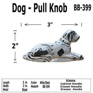 3" - DOG - Cabinet Door Pull Knob - BB-399