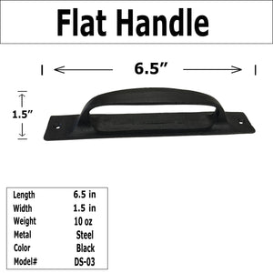6.5" - PRIMITIVE FLAT HANDLE - Door Cabinet Handle - DS-03