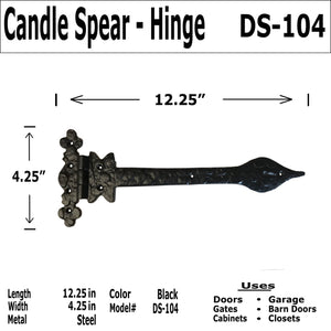 12.25" - Candle Spear Hinge - DS-104
