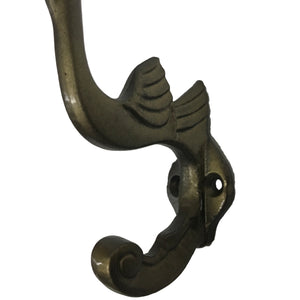 5.5" - Swan -Bronze - Coat Hook - DS-127