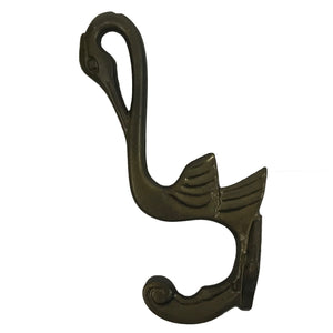 5.5" - Swan -Bronze - Coat Hook - DS-127