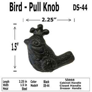 2.25" - BIRD - Cabinet Door Pull Knob - DS-44