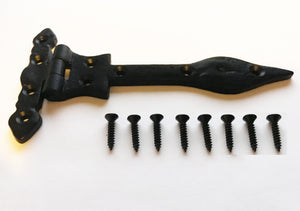 arrow strap hinge, antique hinge, iron hinge, black  hinge, old fashioned hinge 