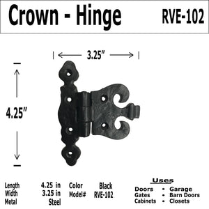 3.25" - Crown Stub - Hinge - RVE-102