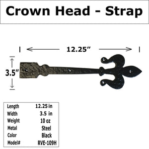 12.25"- Crown Head - Strap - RVE-109H
