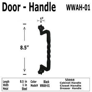 8.5" - Twisted Wrought - Cabinet Handle - WWAH-01
