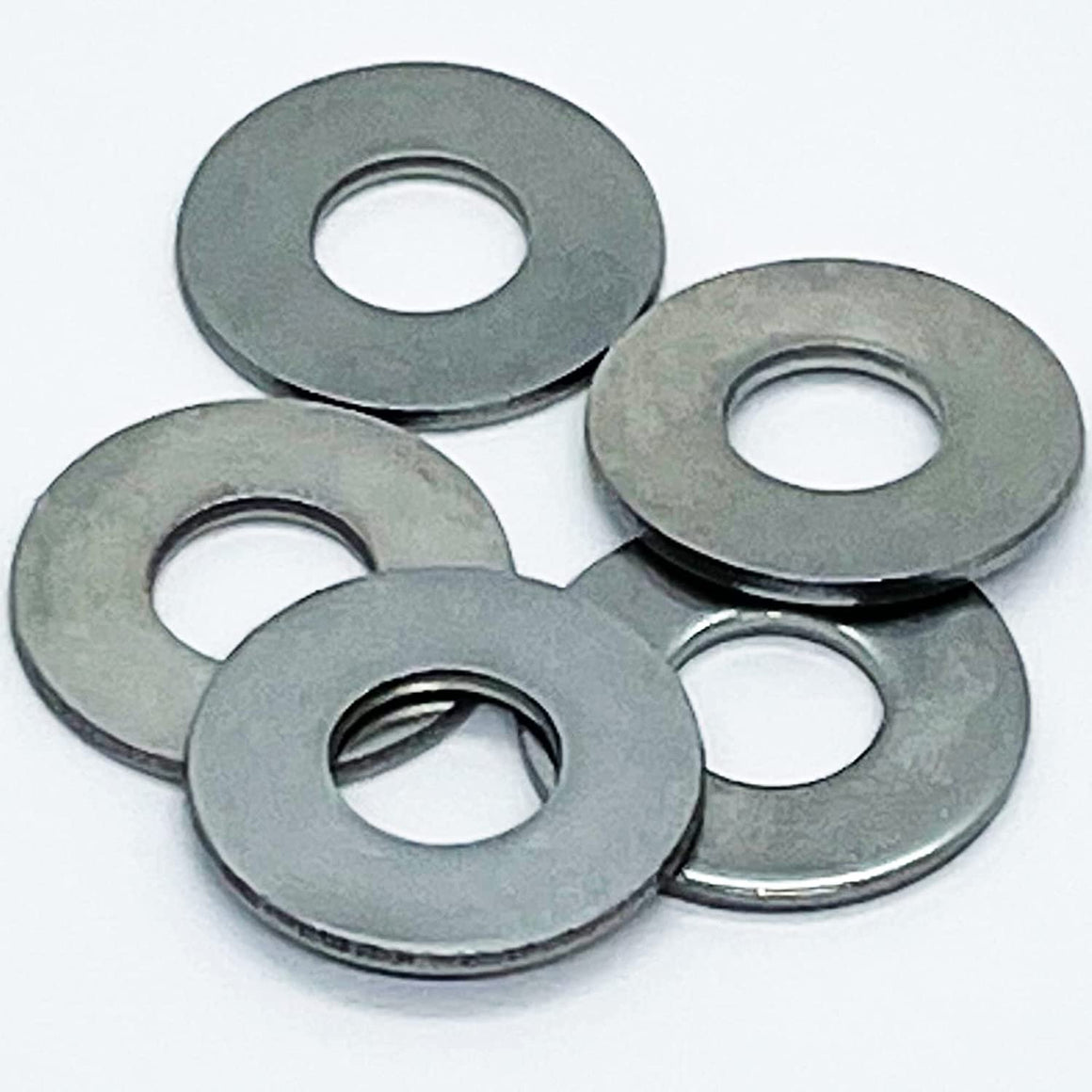 1/2" x 1 1/2" OD - Stainless Steel Round Flat Washers - 304 Stainless Steel 18-8 - Corrosion Resistant - 3/8" Bolt Washer - BRAUNY BOY HARDWARE (50)