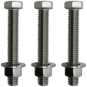 3/8" -16 x 1.5"- 304-STAINLESS Steel Bolts, Nuts & WASHERS - 18-8 HEX Head Bolt - 304 Grade