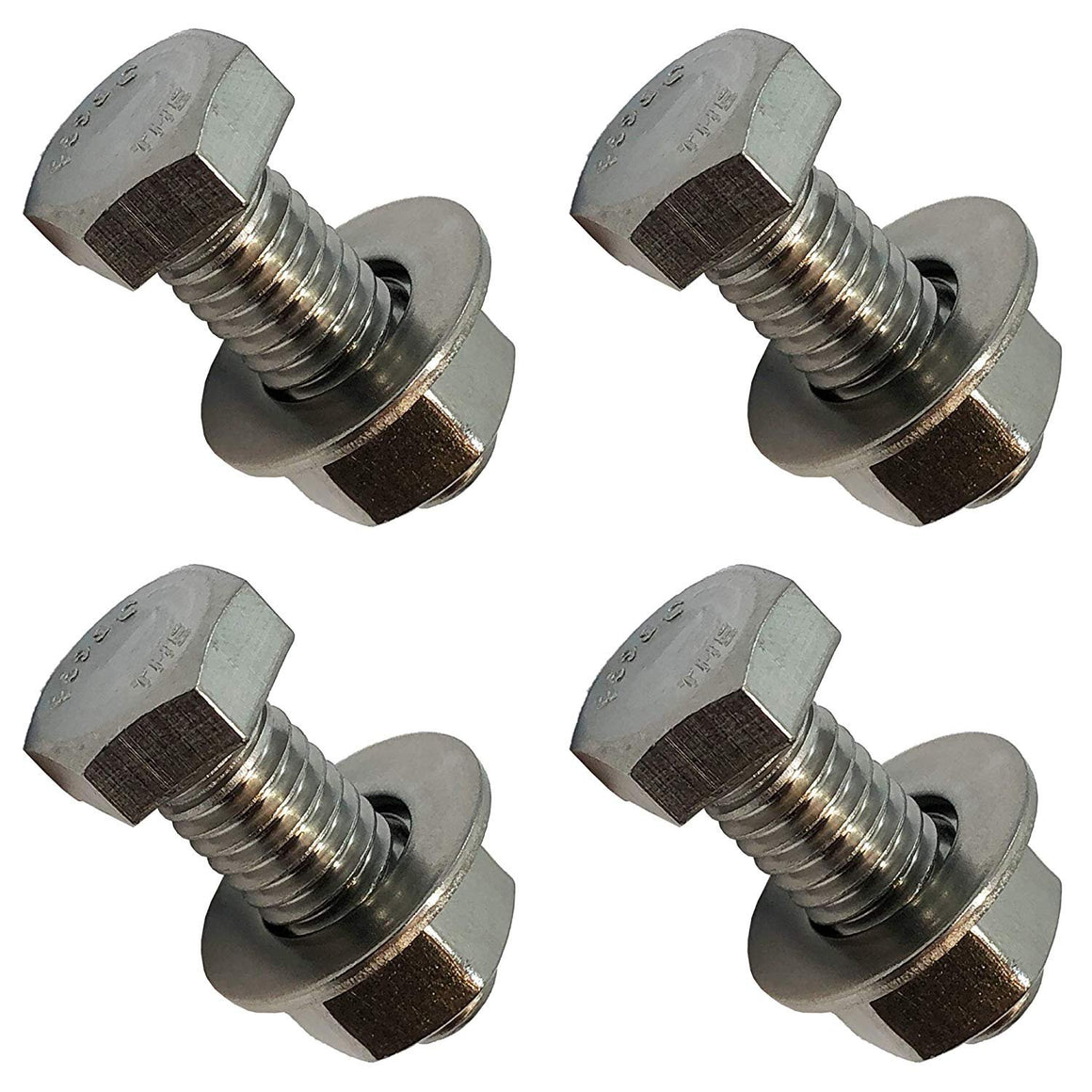 1/4" - 20 x 2". 304-STAINLESS STEEL BOLTS, NUTS & WASHERS - 18-8 HEX HEAD Bolt - 304 Grade. General Purpose (10) Bolts + (10) Nuts + (10) Washers