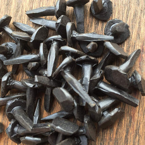 (20) - 5/8" Steel Decorative Rose Head Nails with Black Oxide Finish - 20 Nails