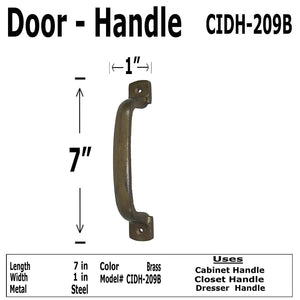 7" - CIDH-209B - Cabinet Knob Handle - for Gate, Drawer, Cabinet, Dresser - Bronze Antique Finish For interior & Exterior Designing (10)