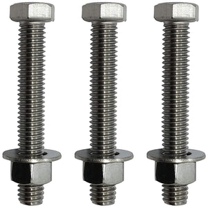 3/8" -16 x 4". 304-STAINLESS Steel Bolts, Nuts & WASHERS - 18-8 HEX Head Bolt - 304 Grade. General Purpose - Bolts + Nuts + Washers