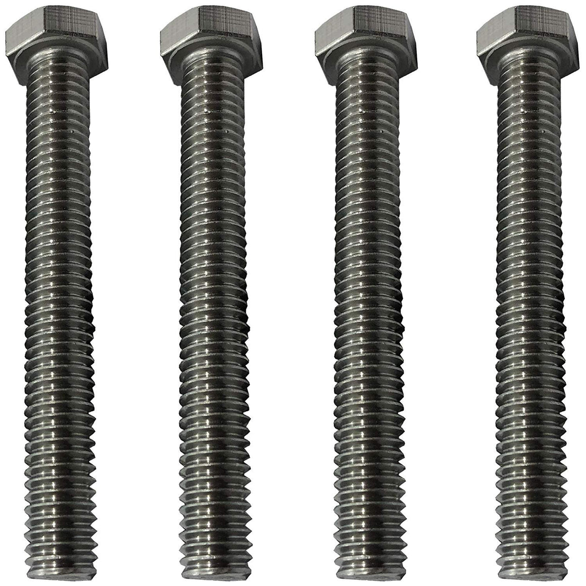 1/4" x 4" - 20. 304-STAINLESS STEEL - HEX HEAD BOLT - 304 GRADE. General Purpose - Hurricane Bolt