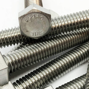 1/4" -20 x 4"- 304-STAINLESS Steel Bolts, Nuts & WASHERS - 18-8 HEX Head Bolt - 304 Grade. Interior-Exterior - Bolts + Nuts + Washers - 1/4 in x 4 in by BRAUNY BOY HARDWARE