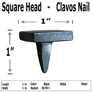 Square Head Clavos nails - 1" x 1"