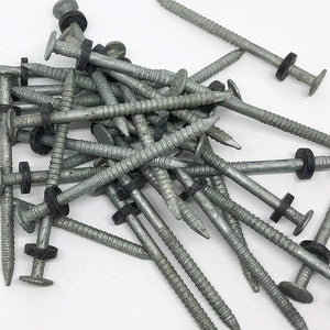 2.5" - 8d - Galvanized Ring Shank - Washer Nail - Anchor Down nail - for roofing uses - lbs