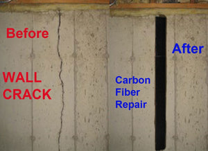 10 ft-Carbon Fiber-Basement Wall Crack Repair Kit