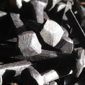 1 lb Box of 5/8" Steel Decorative Wrought Head Nails with Black Oxide Finish. (Small, black)