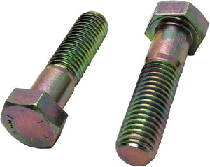 3/4" x 3" - Hex Head - Yellow Zinc coated - Shear bolt screw - Grade 8 - Partial thread-10 tpi