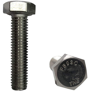 3/8" -16 x 1.5". 304-STAINLESS STEEL - 18-8 HEX HEAD BOLT - 304 Grade. General Purpose - Hurricane Bolt