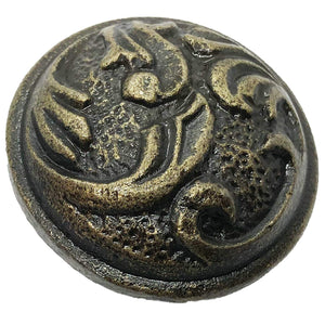 1.75"- Round Ornate Knob - KB-103 - Cabinet Knob Handle - For Gate, Drawer, Cabinet, Dresser - For interior & Exterior Designing