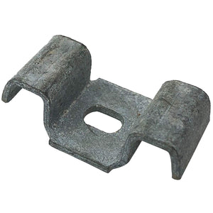 (25) 1/4" - Double LINE Clamps - 1" X 1.75" - Galvanized Steel Pipe - Cable Clamp Bracket