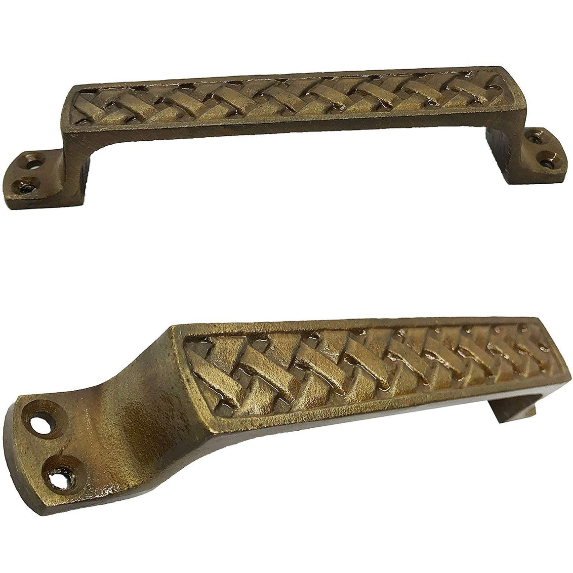 6.25" - Decorative Antique style Handle -for cabinets, doors, dressers, BB-692-BRNZ (2)