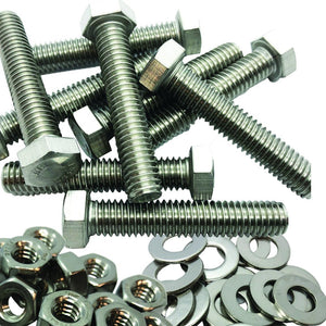 1/2" - 13 x 2" - 304-STAINLESS STEEL BOLTS, NUTS & WASHERS - 18-8 HEX HEAD Bolt - 304 Grade
