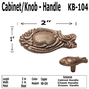 2"- Ornate Knob - KB-104 - Cabinet Knob Handle - For Gate, Drawer, Cabinet, Dresser - For interior & Exterior Designing