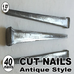(40) 1.5" COMMON CUT Nails-Antique Style