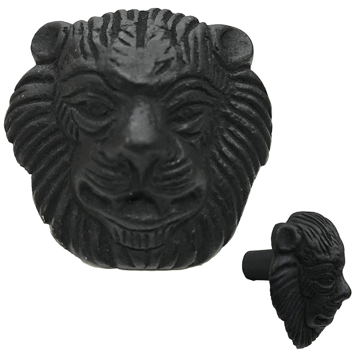 1.5"- Bear Face - BB-42 - Cabinet Knob Handle - For Gate, Drawer, Cabinet, Dresser - Black Finish For interior & Exterior Designing - BB-42 (4)