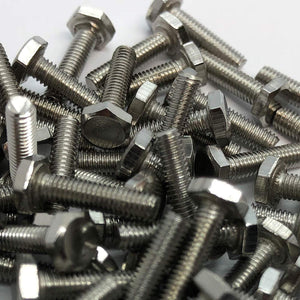 6mm x 35mm - 1.25 Pitch - 304 Stainless Steel Bolts+Nuts+Washers- A2-70, Full Thread, Bright Finish