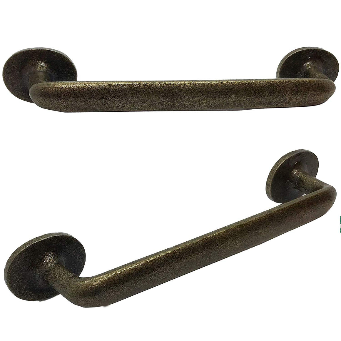 8" Primitive Colonial Style - BB-603 - Iron Cabinet Knob Handle - For Gate, Drawer, Closet, Cabinet, Dresser - Black Finish For interior & Exterior Designing (2)