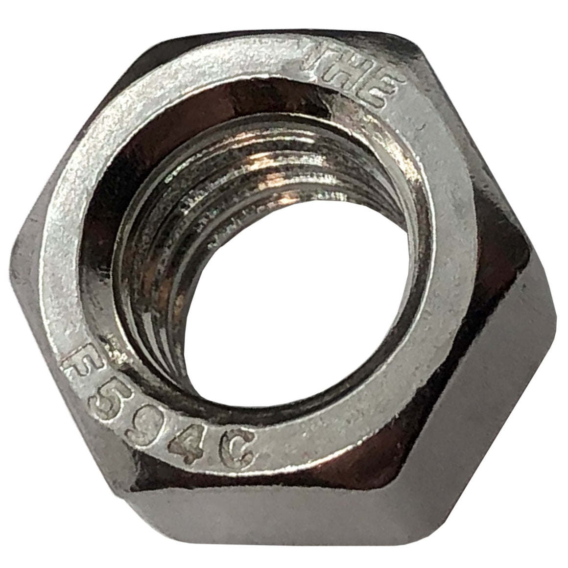 1/2"-13 - Stainless Steel Nylon Insert Lock Nut - Hex Nut Nylon & Stainless Thread - for 1/2 in Bolts - Quality locknuts by BRAUNY BOY HARDWARE (10)