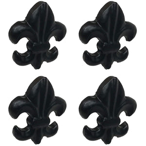 1.8" - Fleur DI LIS Nail - Hand Forged Clavos Nail - Black. Authentic Looking Decorative Nail. (1)