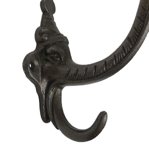 OLD NAIL SOURCE 4.5" Elephant Snout - BB-425 - Long Coat Hook - for Coats, Bags, Hand Towel etc - Brass Finish for Interior & Exterior Designing Coat Hook (2)