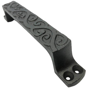 6.25" - Decorative Antique style Handle -for cabinets, doors, dressers, BB-693-BLK (2)